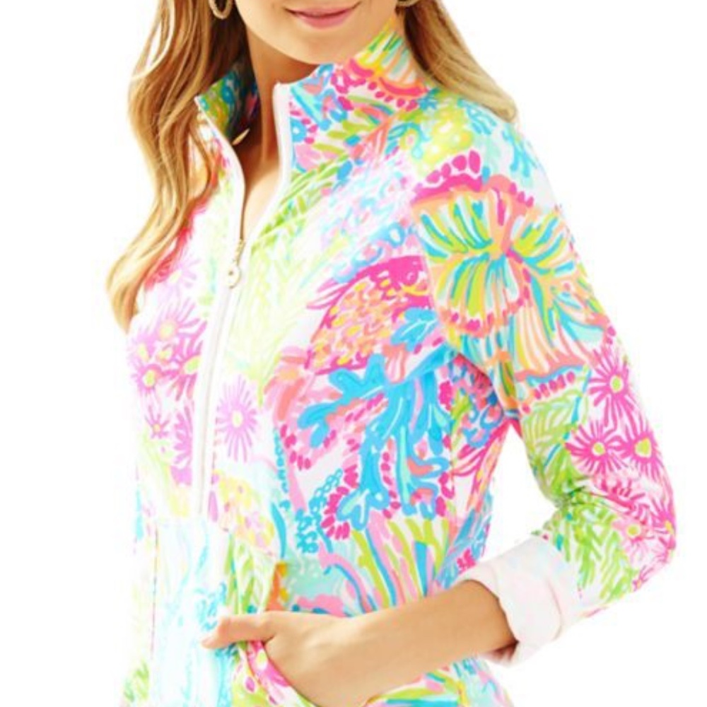 LILLY PULITZER 'LOVERS CORAL' SKIPPER POPOVER
